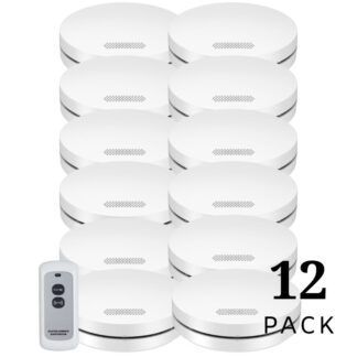 slimline photoelectric smoke alarm 12 pack with remote