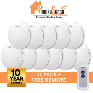 Photoelectric Interconnected Smoke Alarms 11 pack