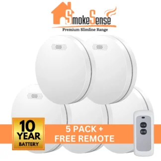 Photoelectric Interconnected Smoke Alarms 5 pack