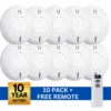 Value range photoelectric smoke alarm 10 pack with remote
